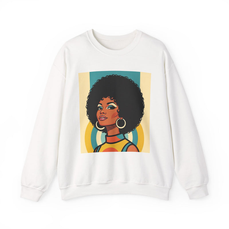 Beautiful Black Woman Portrait — African American Pride Sweatshirt