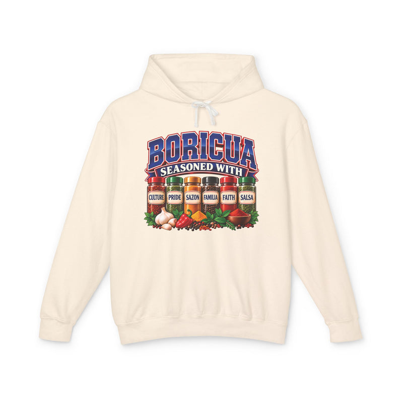 Boricua Seasoned With Culture Pride Sazón Familia Faith Salza — Hoodie