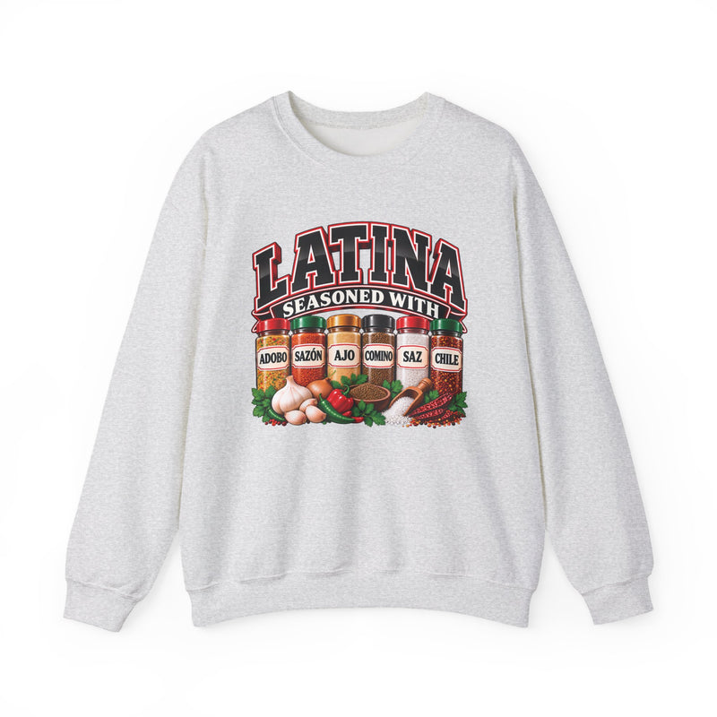 Latina Seasoned With Adobo Sazón Ajo Comino Saz Chile — Sweatshirt