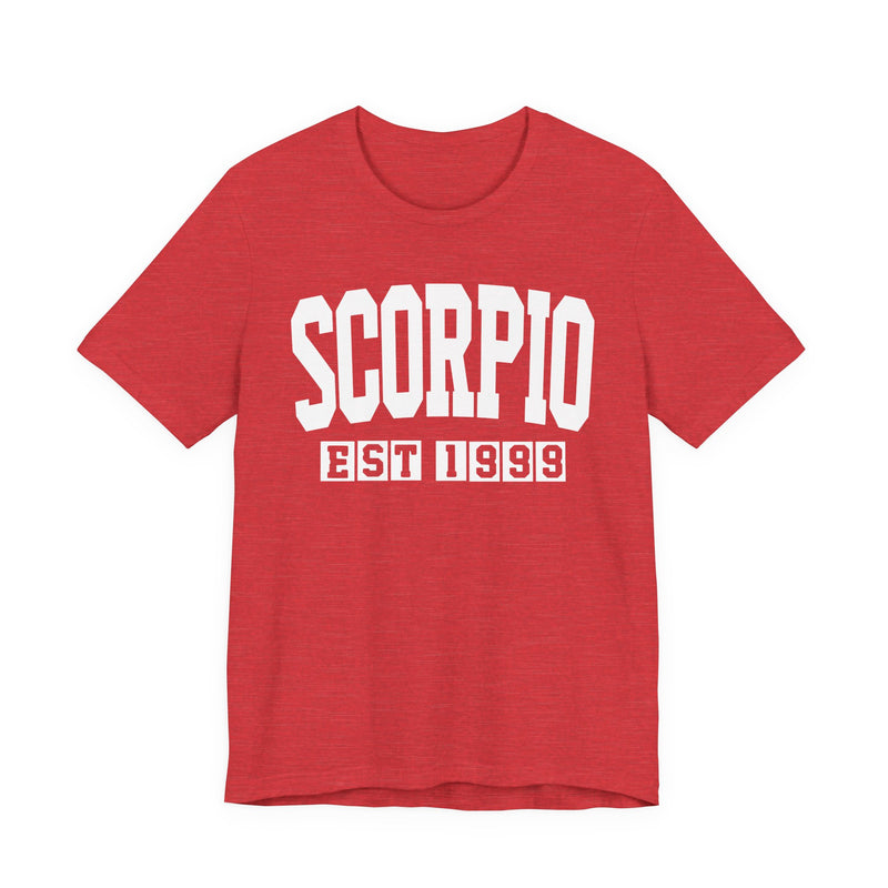 Scorpio EST (YEAR) Personalization — Zodiac Birthday T-Shirt