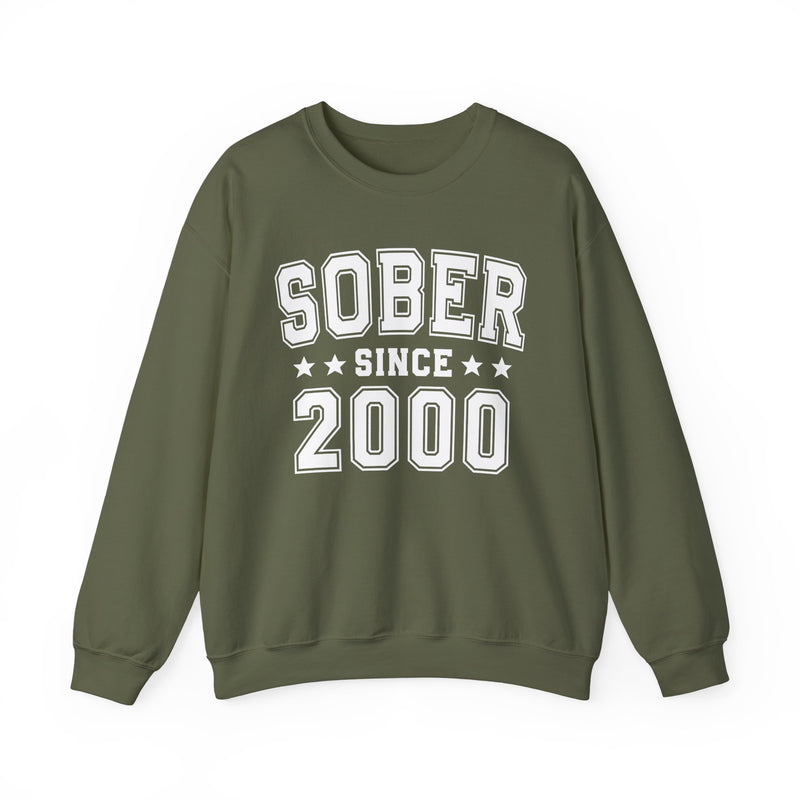 Sober Since (Personalized Date) — Abstinence Milestone Sweatshirt