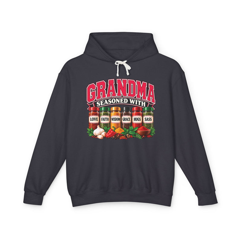 Grandma Seasoned With Love Faith Wisdom Grace Hugs Sass — Hoodie