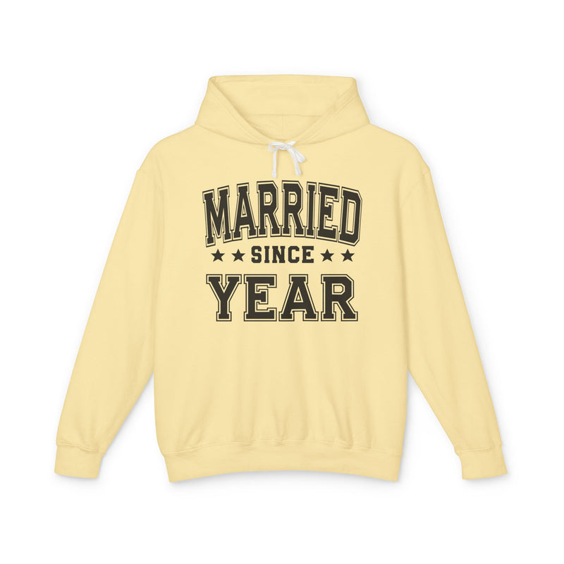 Married (Personalized Date) — Bride/Married Hoodie, Wedding & Anniversary Gift