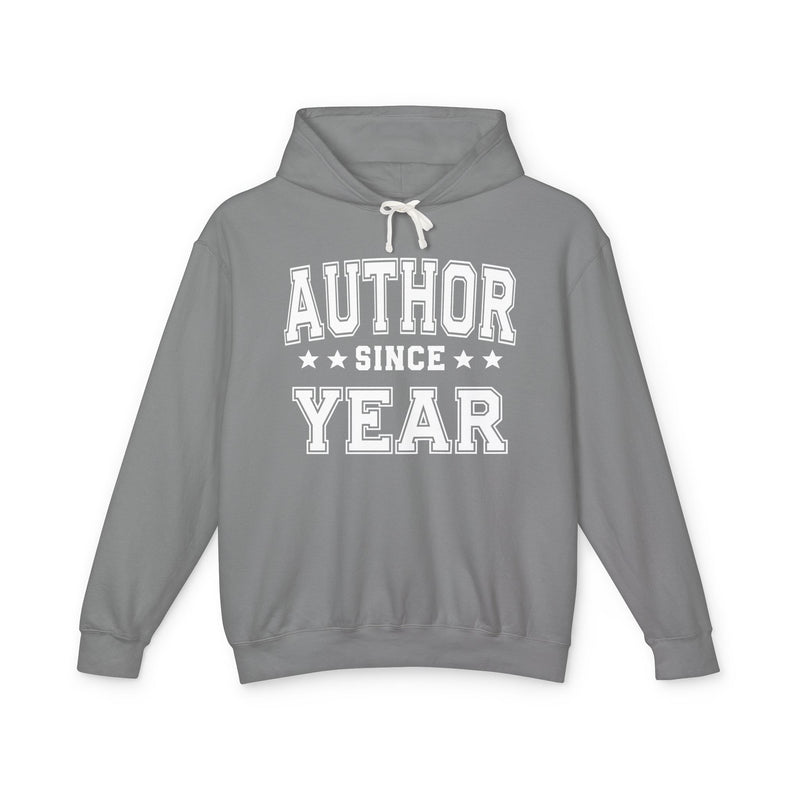Author Since (Personalized Date) — Writer Author Milestone Hoodie