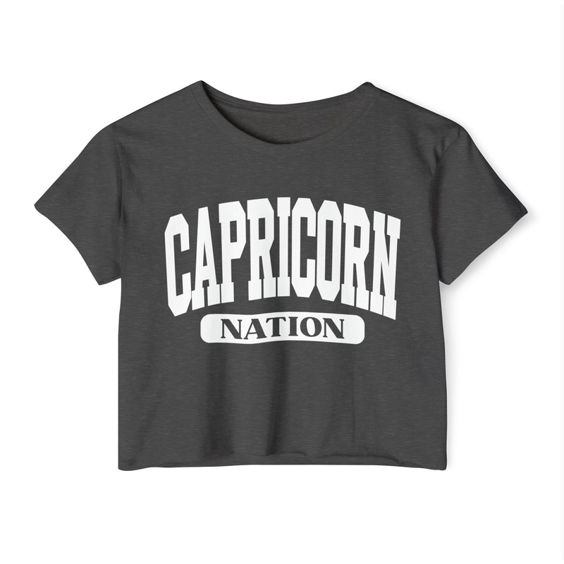 Capricorn Nation — Women’s Zodiac Festival Crop Top