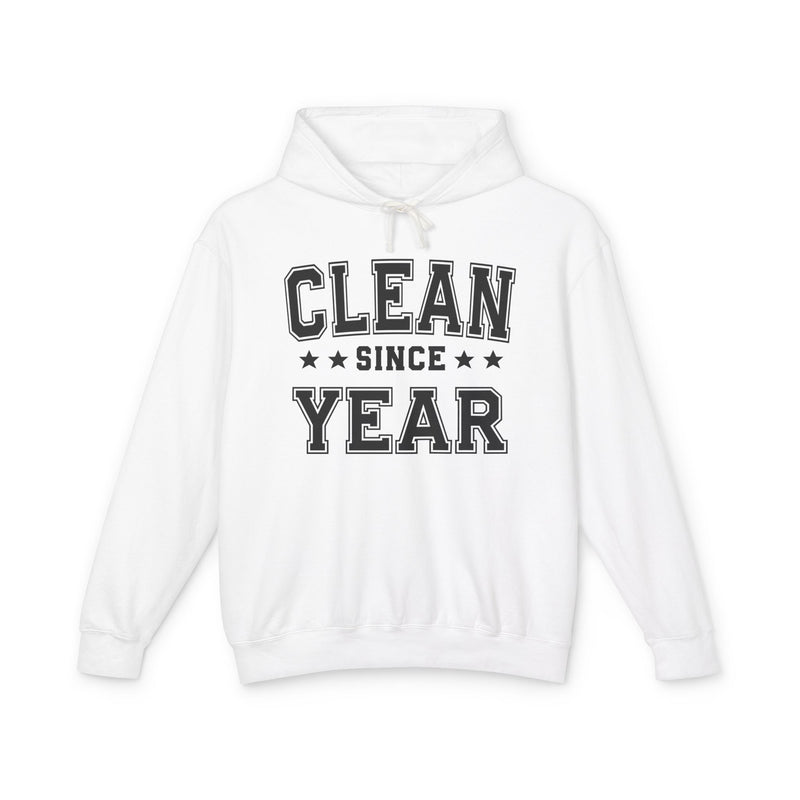 Clean Since (Personalized Date) — Abstinence Milestone Hoodie