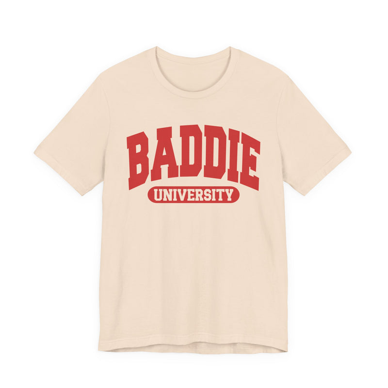 Baddie University — Retro Collegiate T-Shirt