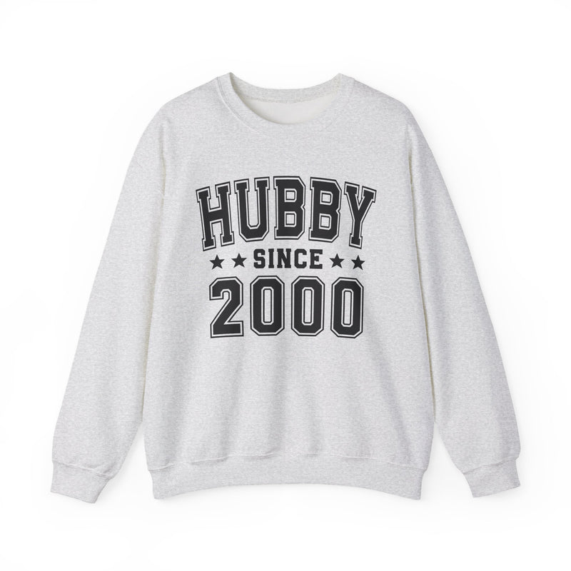 Hubby Since (Personalized Date) — Husband/Married Couples Sweatshirt, Wedding & Anniversary Gift
