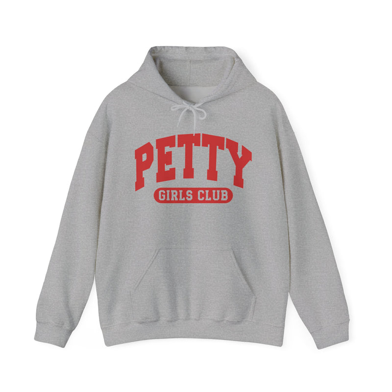 Petty Girls Club — Retro Collegiate Hoodie