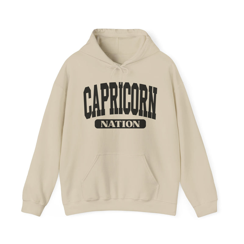 Capricorn Nation Hoodie — Zodiac Graphic Pullover for Gemini Fans