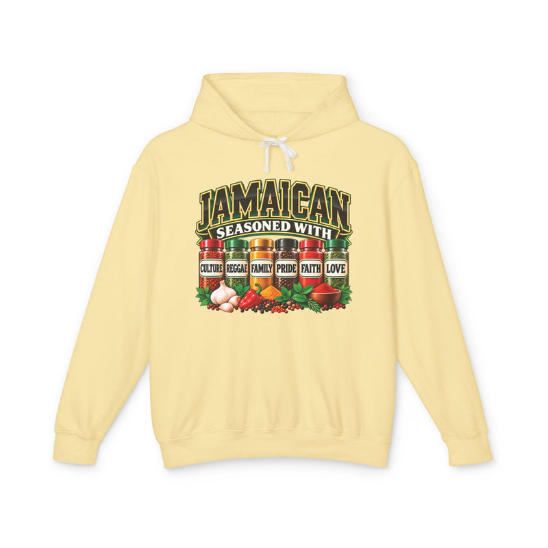 Jamaican Seasoned With Culture Reggae Family Pride Faith Love — Hoodie
