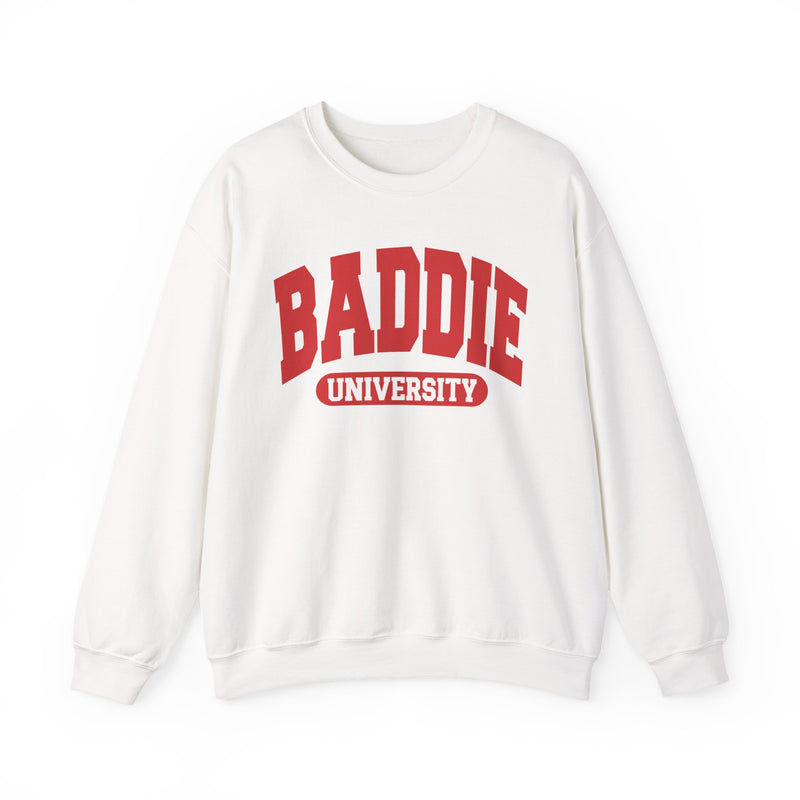 Baddie University — Retro Collegiate Sweatshirt