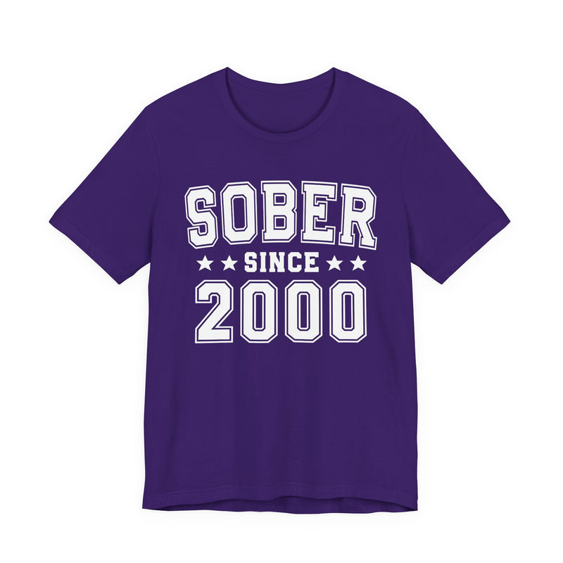 Sober Since (Personalized Date) — Personal Milestone T-shirt