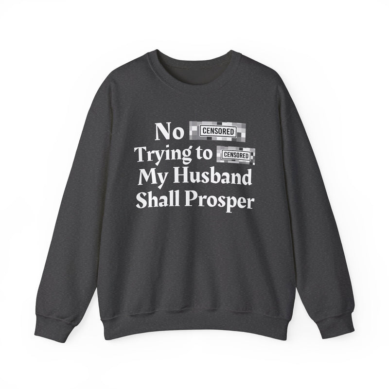 No Bitch Trying To Fuck My Husband Shall Prosper — Sweatshirt