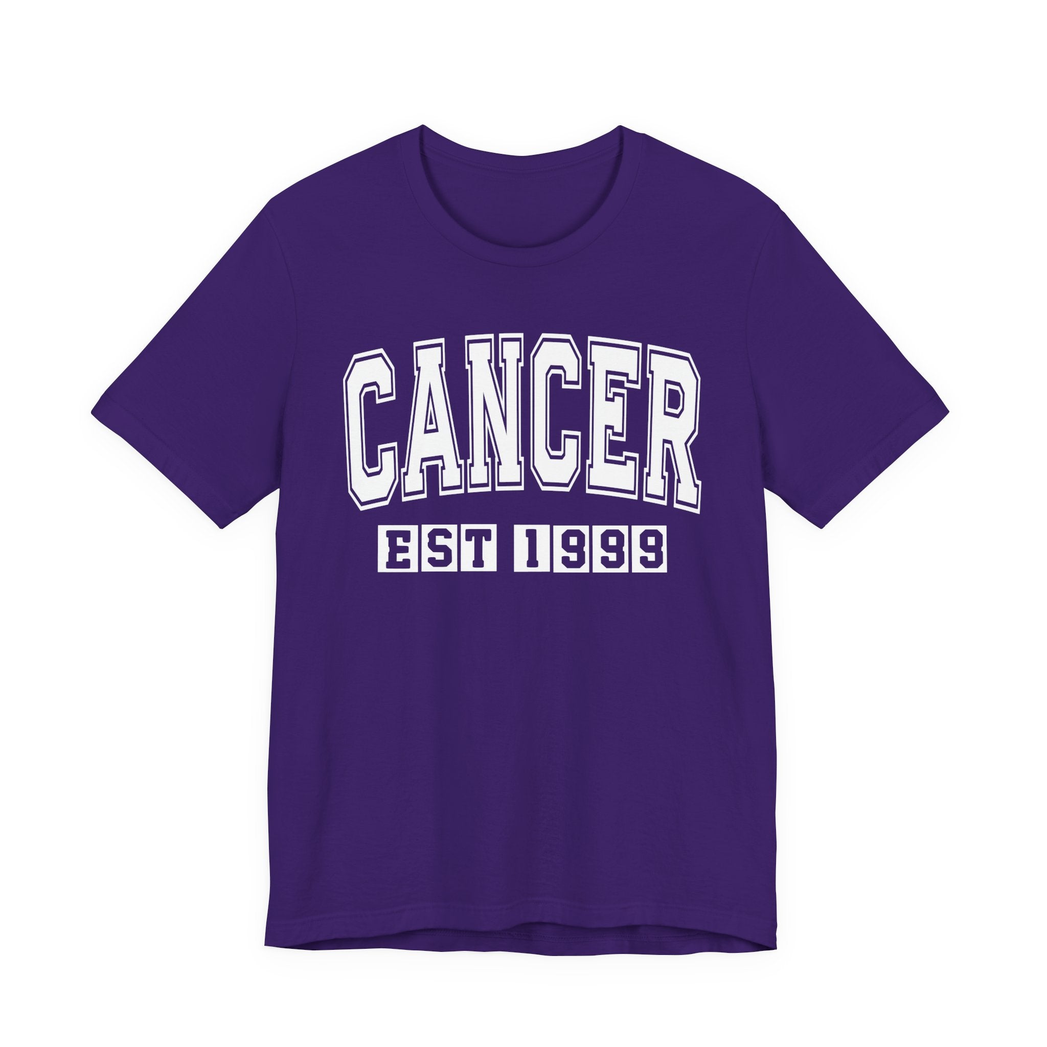 Cancer EST (YEAR) Personalization — Zodiac Birthday Tee Shirt