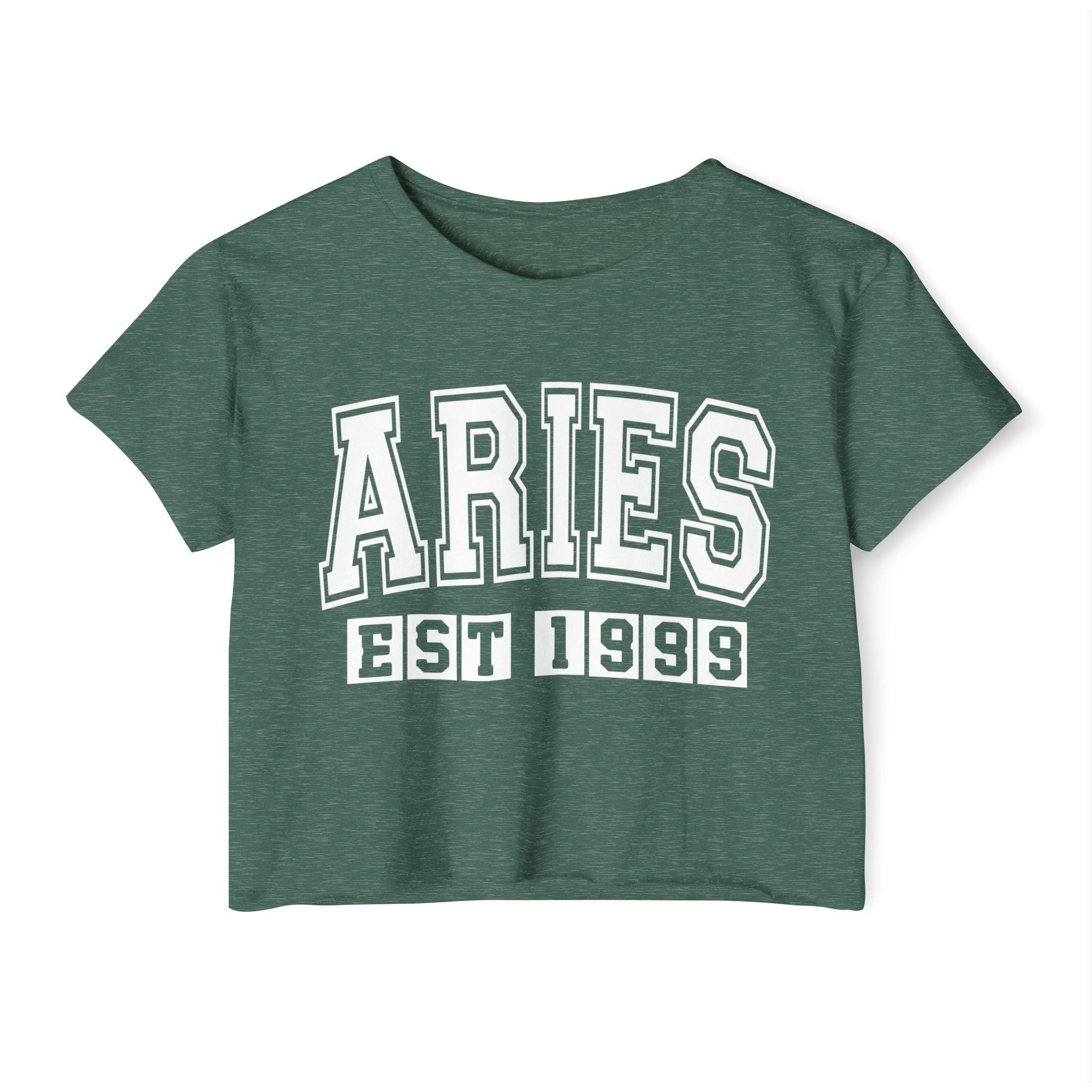 Aries EST (YEAR) Personalization -  Crop Top
