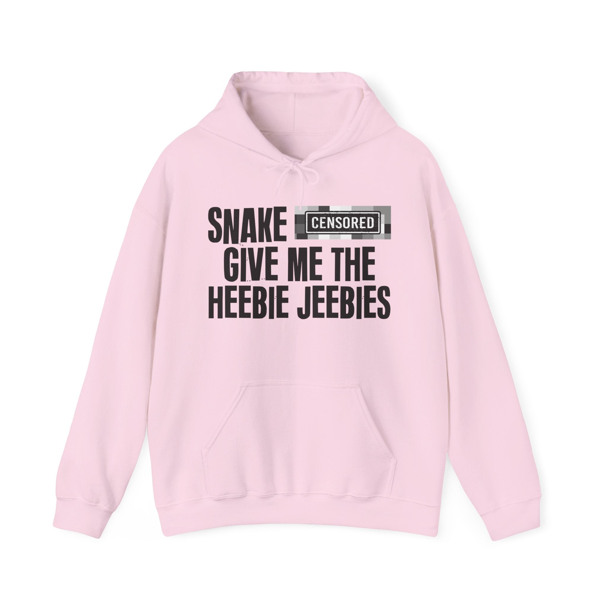 Snake (Censored Bitches) Give Me The Heebie Jeebies" Funny Scary Quote Hoodie