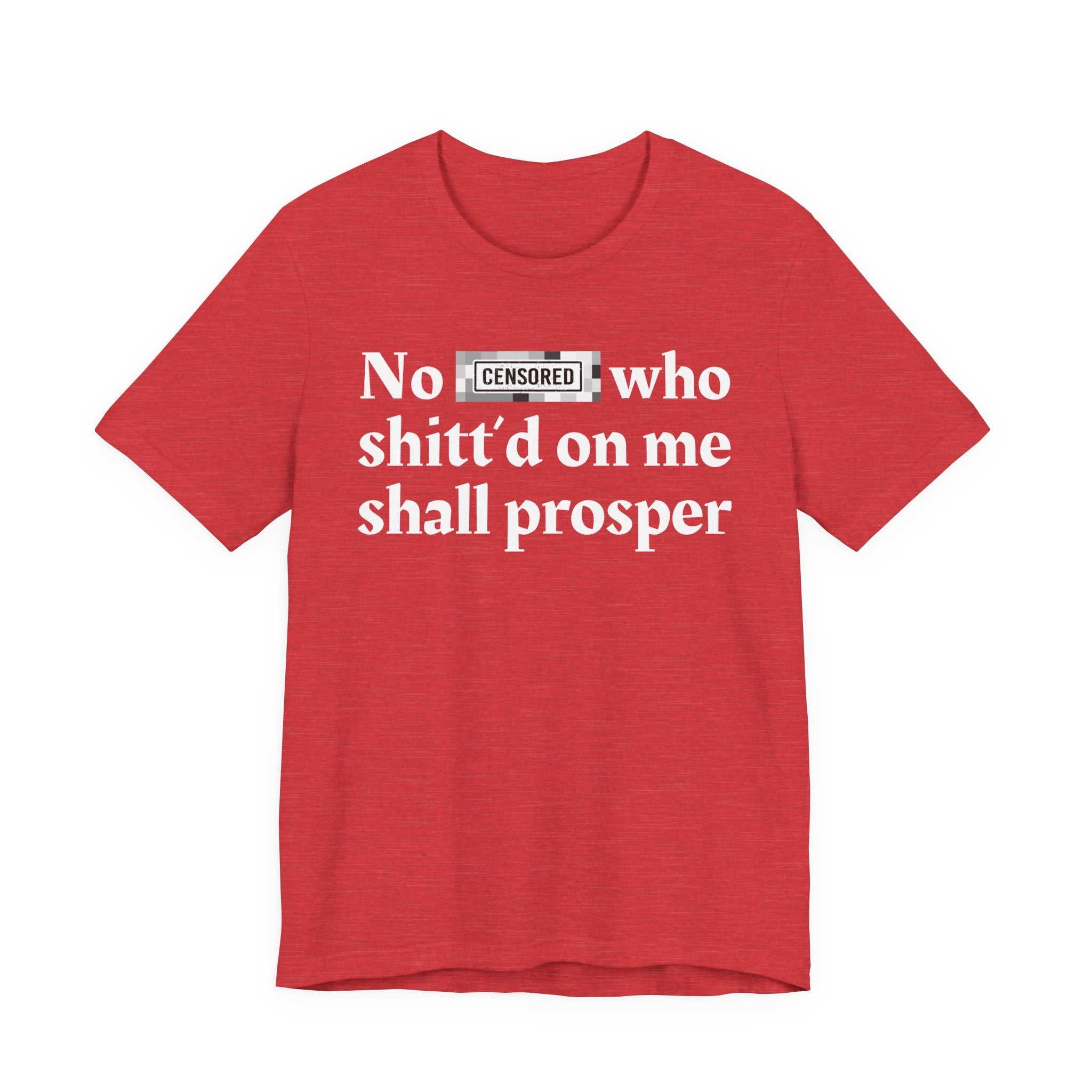No Bitch Who Shitt'd On Me Shall Prosper — Bold Christian Statement T-Shirt