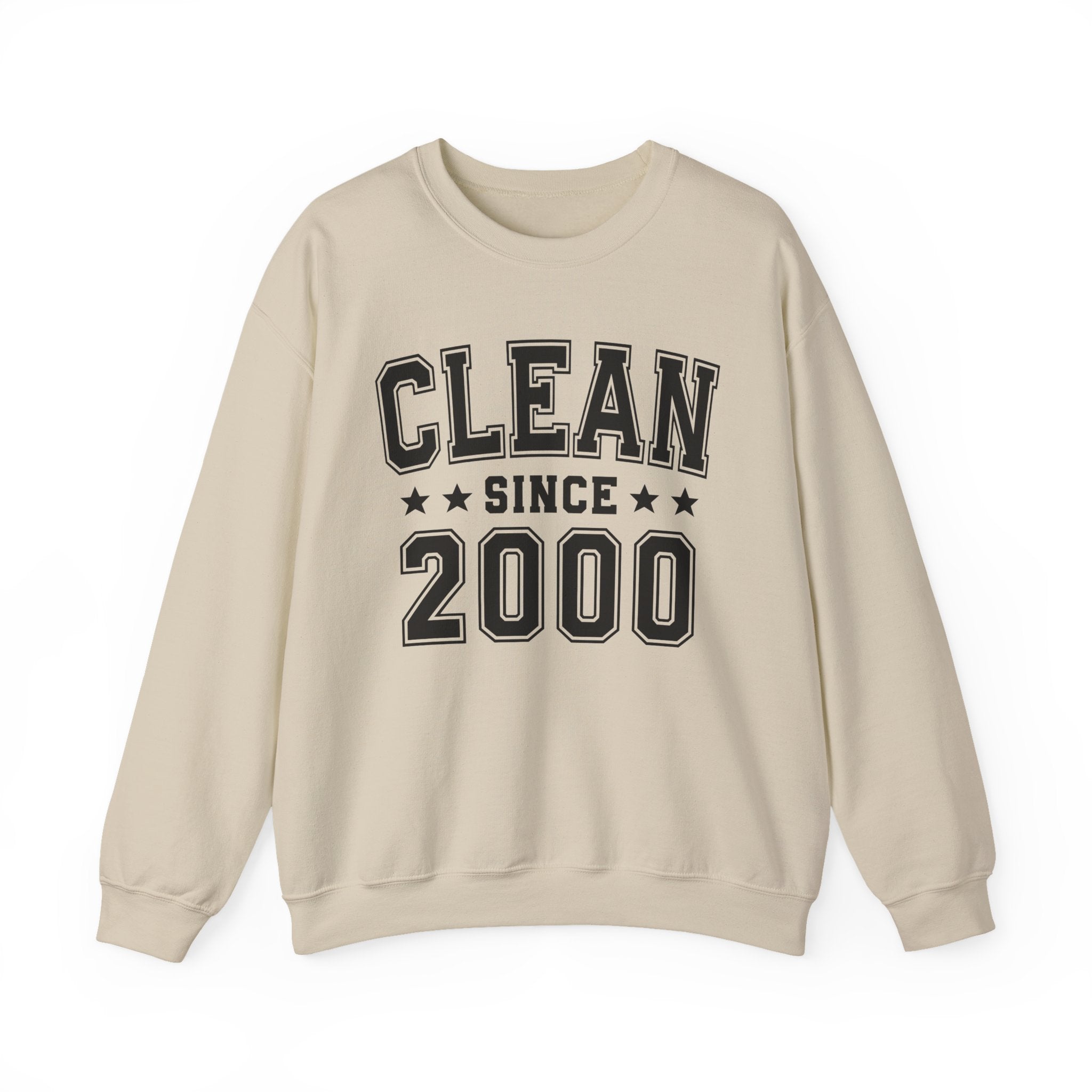 Clean Since (Personalized Date) —  Bride/Married Sweatshirt, Wedding & Anniversary Gift
