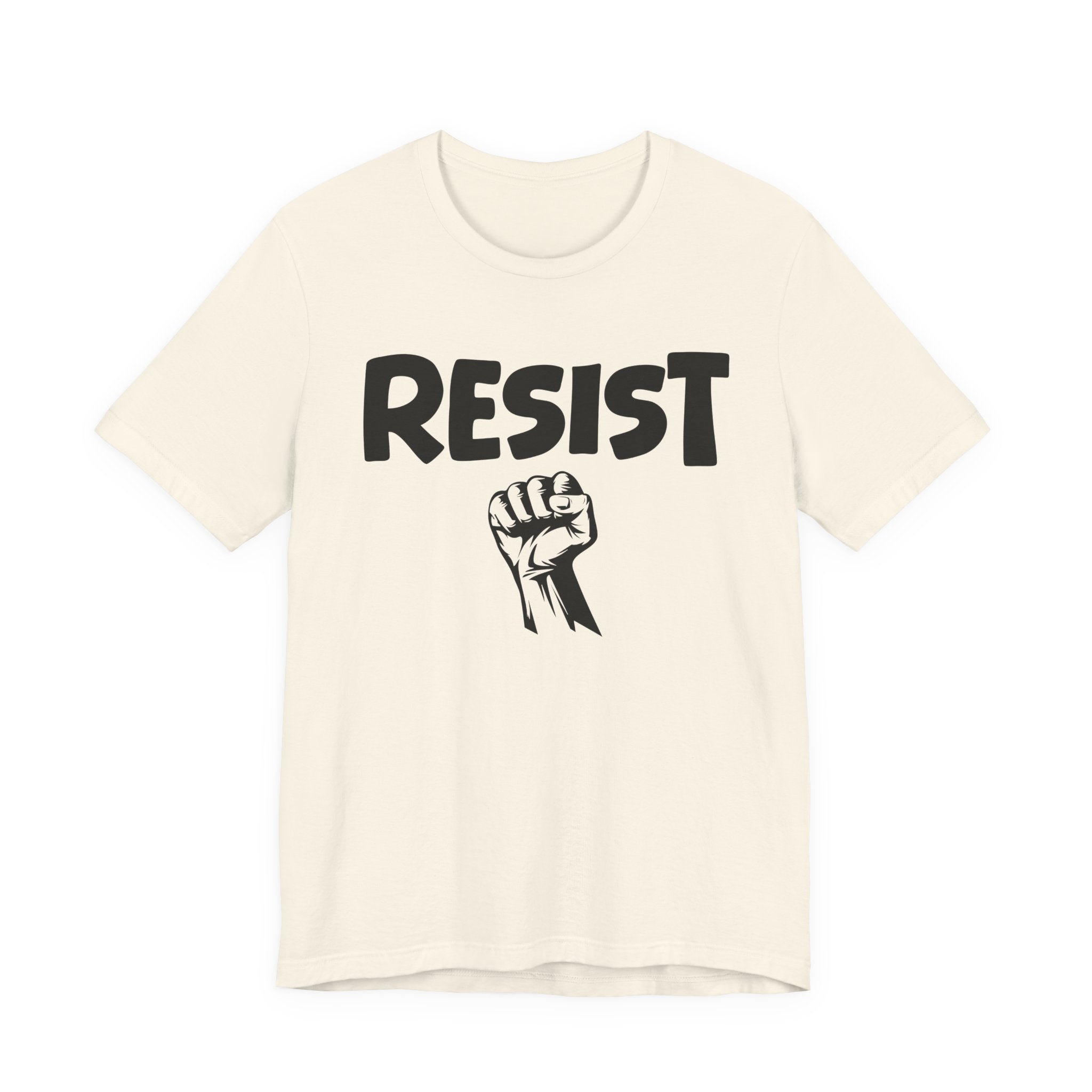 Resist - T-Shirt – Bold Protest Graphic Tee with Raised Fist