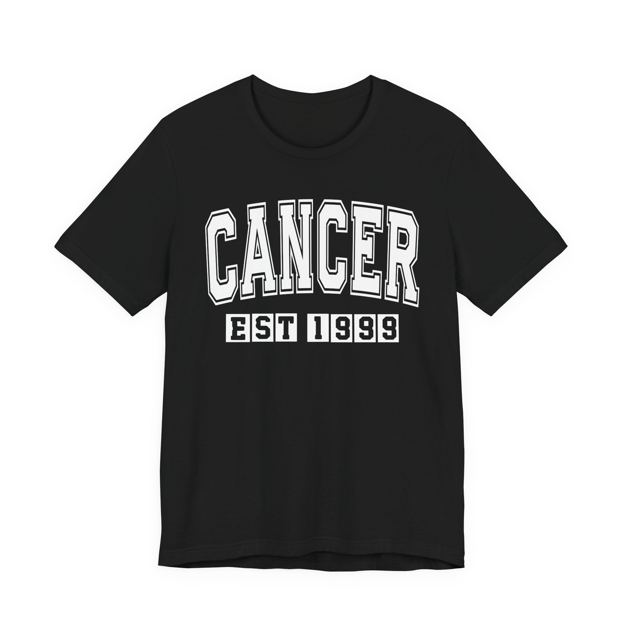 Cancer EST (YEAR) Personalization — Zodiac Birthday Tee Shirt