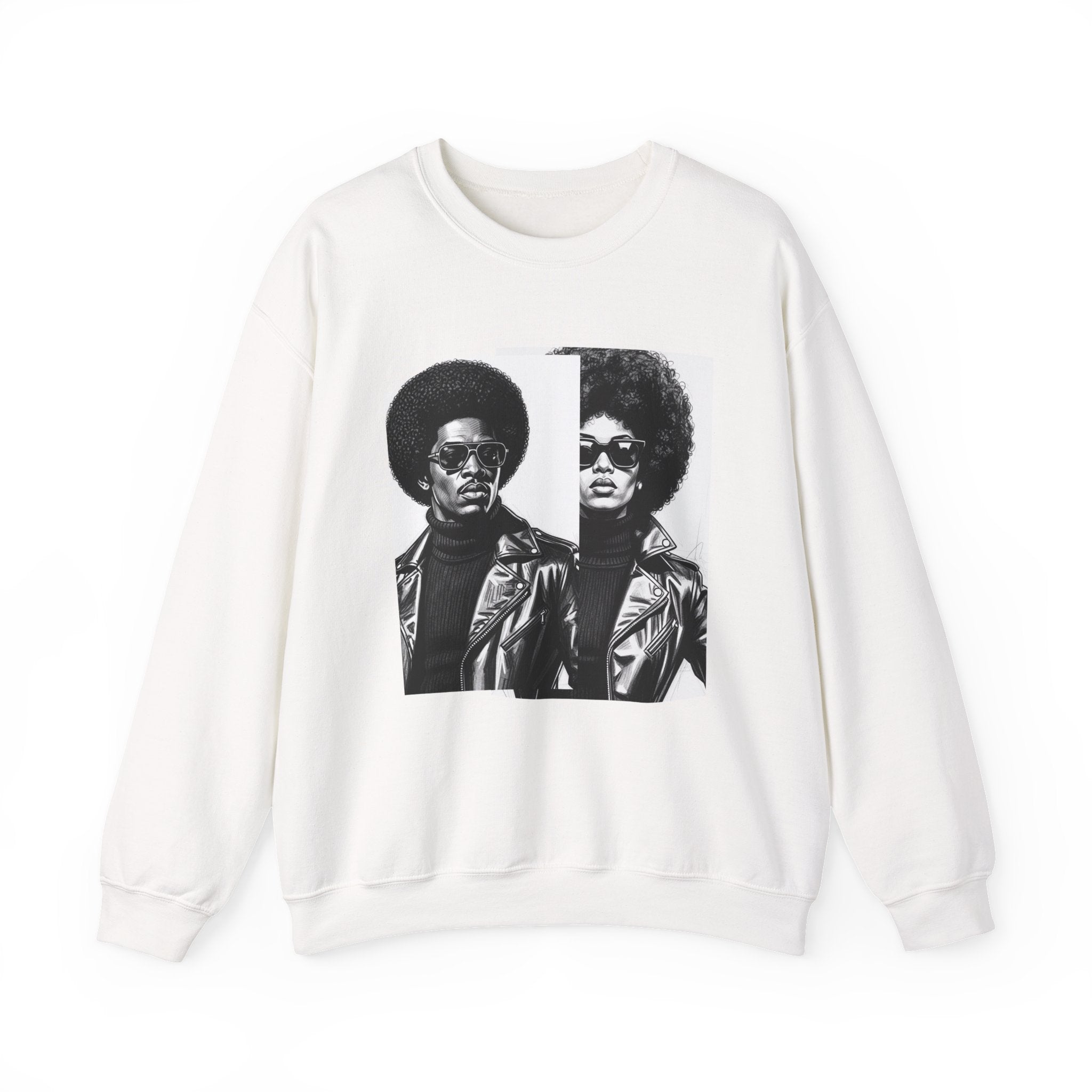 70s Portrait Of Black Couple - African American Pride Sweatshirt