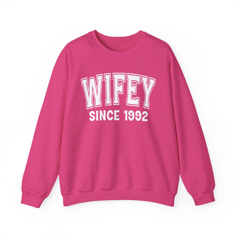 Wifey Personalization Sweatshirt — Add Your Special "Since Date"