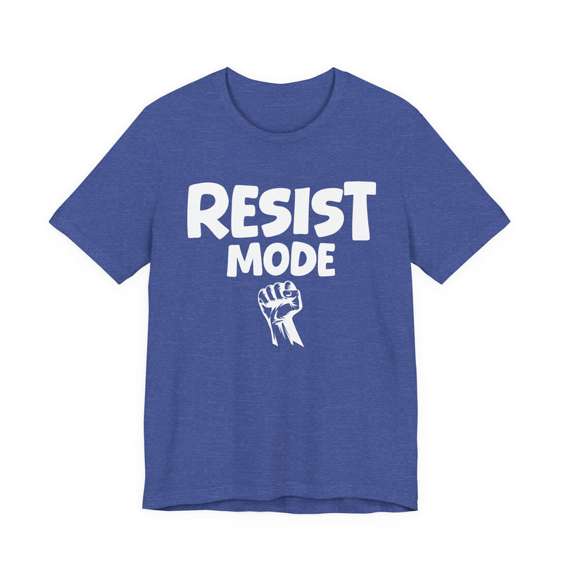 Resist Mode T-Shirt – Bold Protest Graphic T-Shirt with Raised Fist