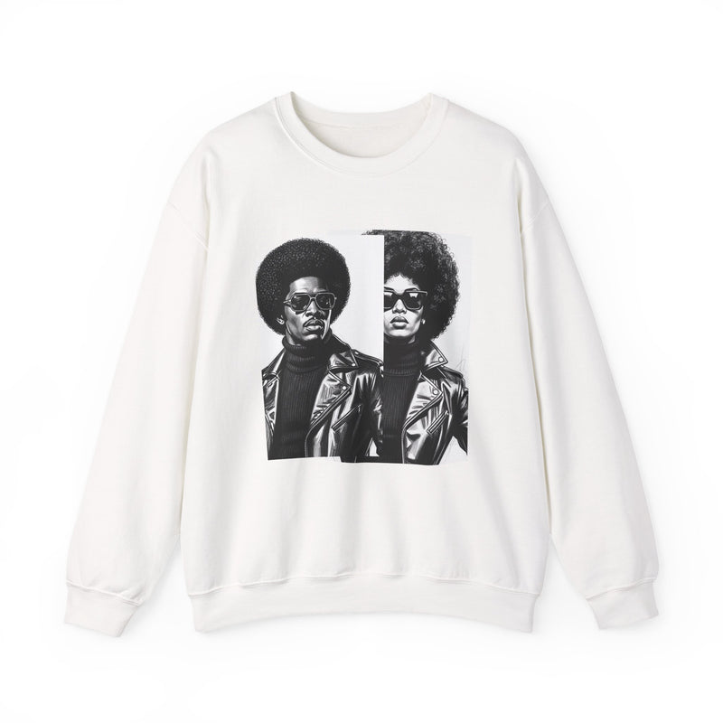 70s Portrait Of Black Couple － African American Pride Sweatshirt