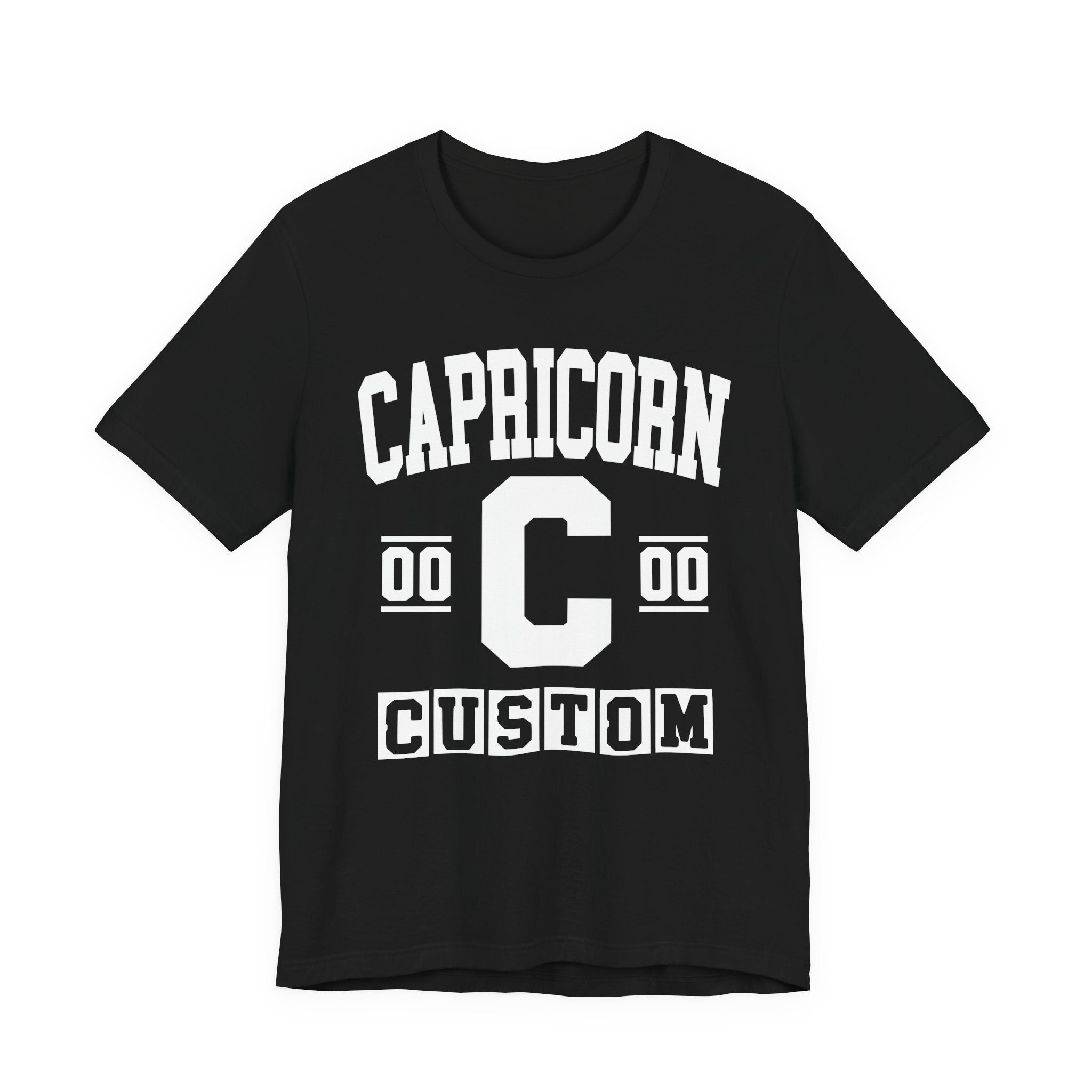Custom Capricorn Varsity Tee Shirt — Customize Birthday Day/Month/Year - Customize Season/nation/Society