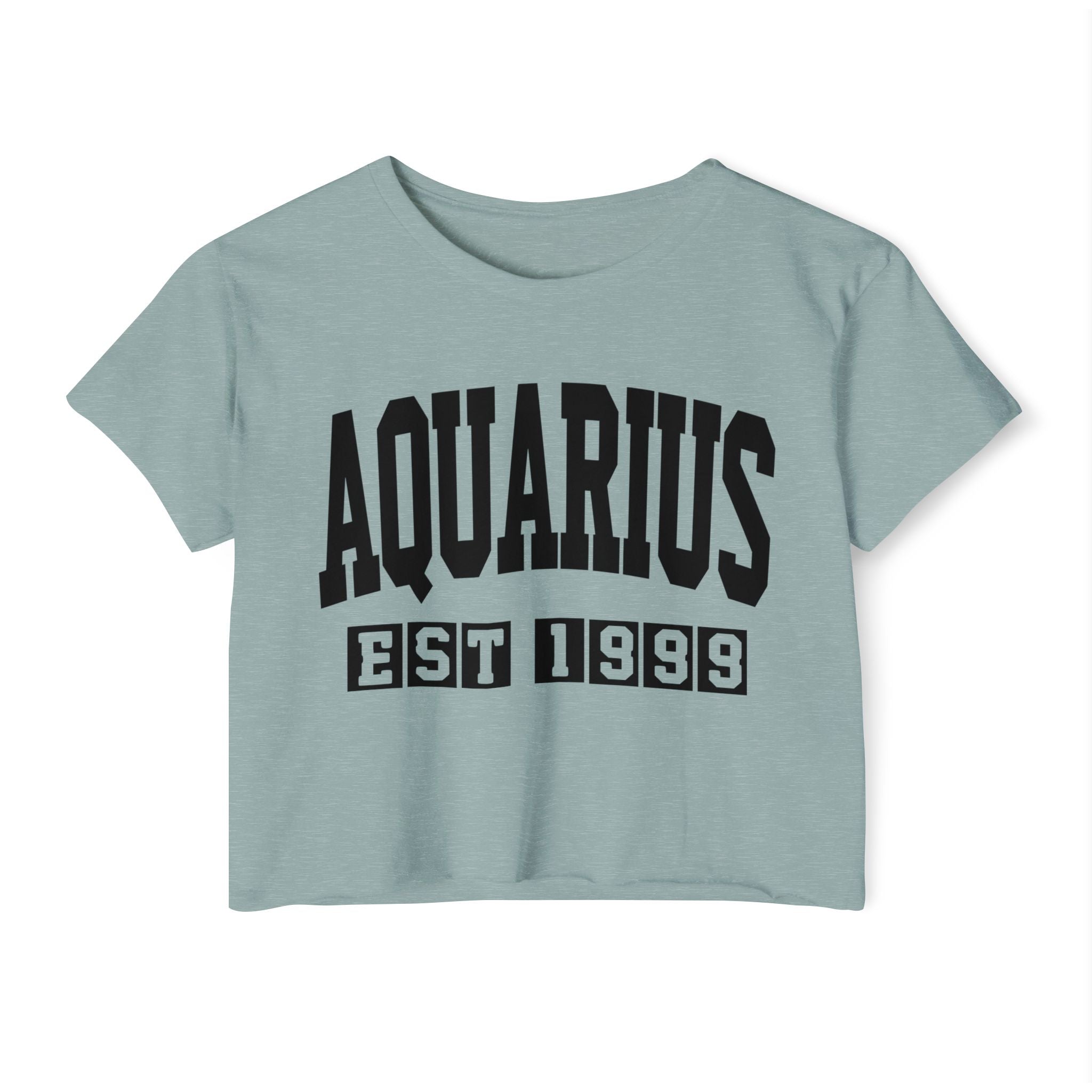 Aquarius EST (YEAR) Personalization -  Crop Top