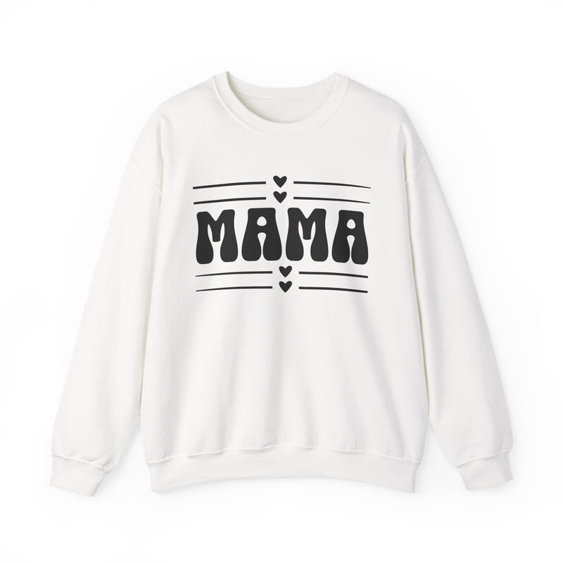 Mama Crewneck Sweatshirt — Retro Hearts Mother's Day Gift