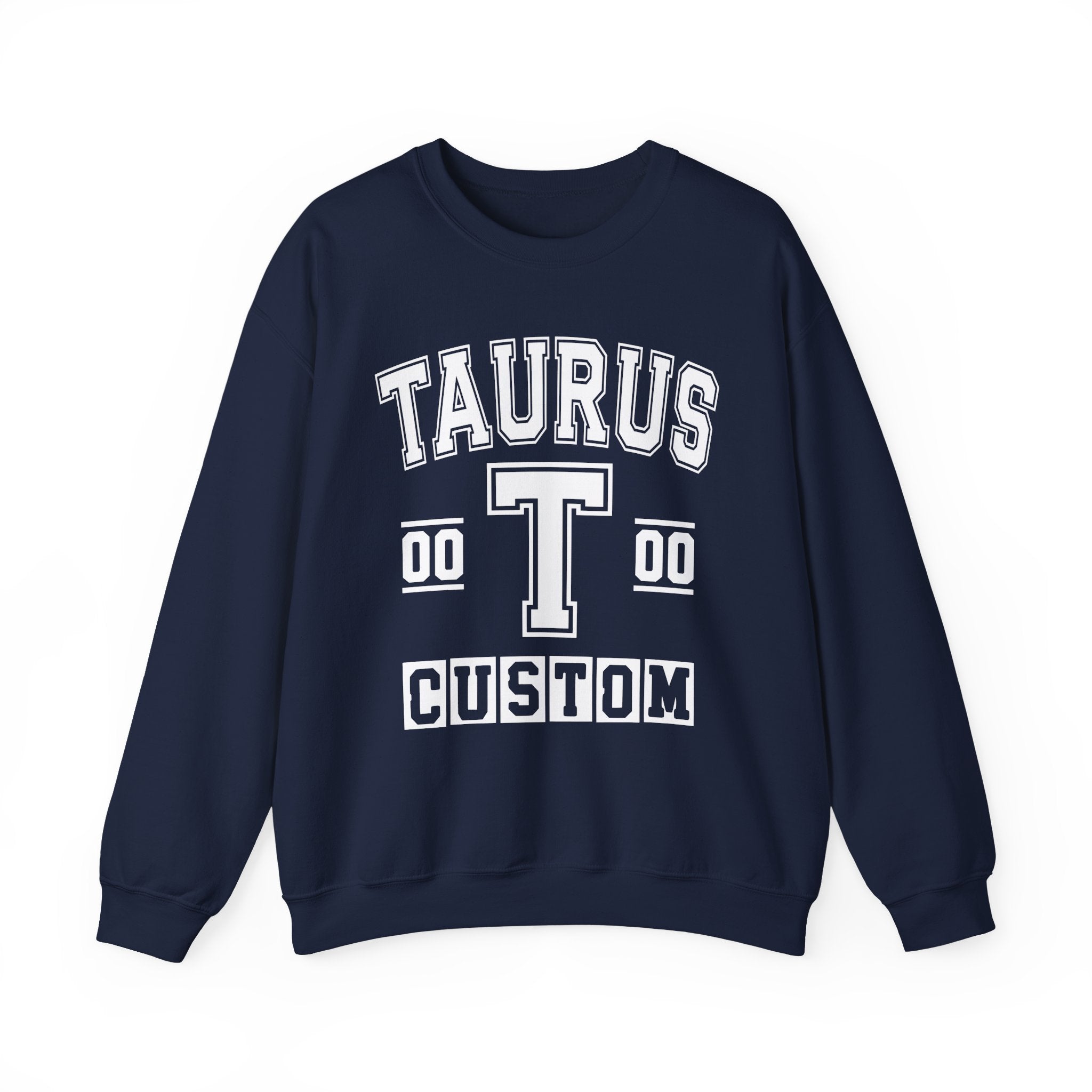 Custom Taurus Varsity Sweatshirt - Customize Birthday Day/Month/Year - Customize Gemini Season/Nation