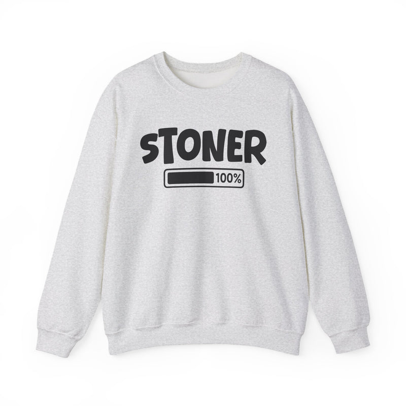 Stoner 100% Loaded — Weed Lover Sweatshirt