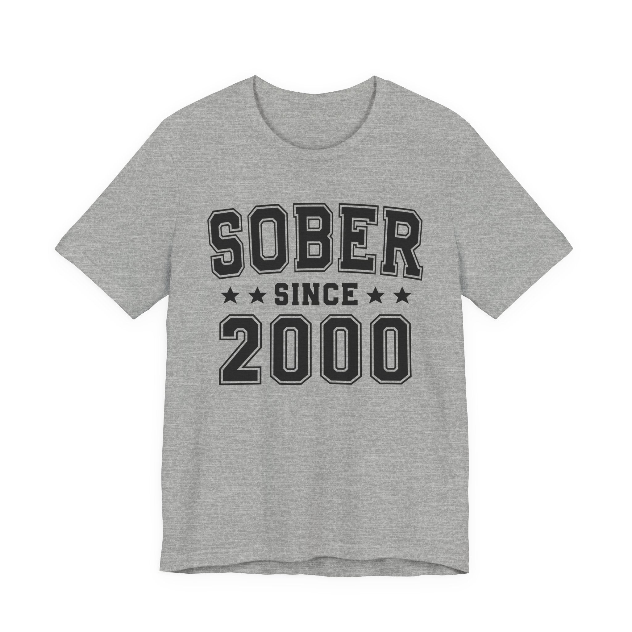 Sober Since (Personalized Date) —  Personal Milestone T-shirt