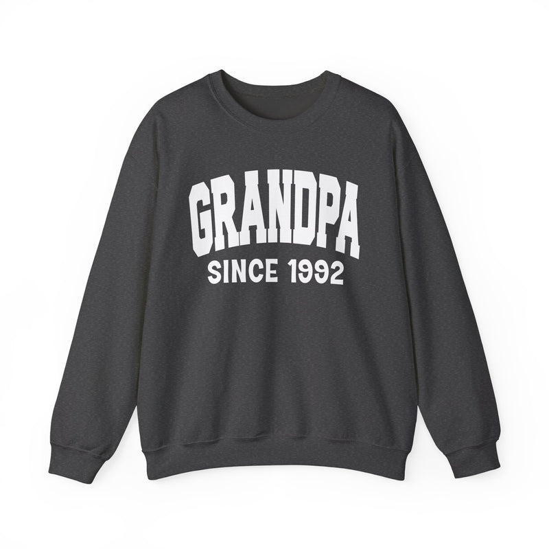 Grandpa Personalization Sweatshirt — Add Your Special "Since Date"