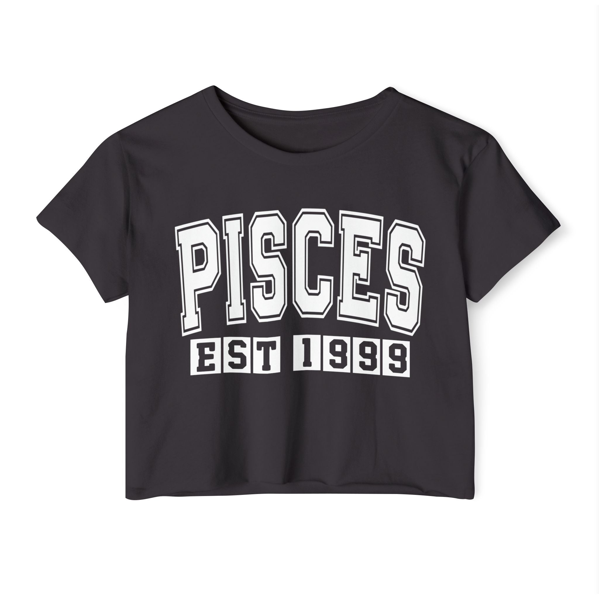 Pisces EST (YEAR) Personalization -  Crop Top