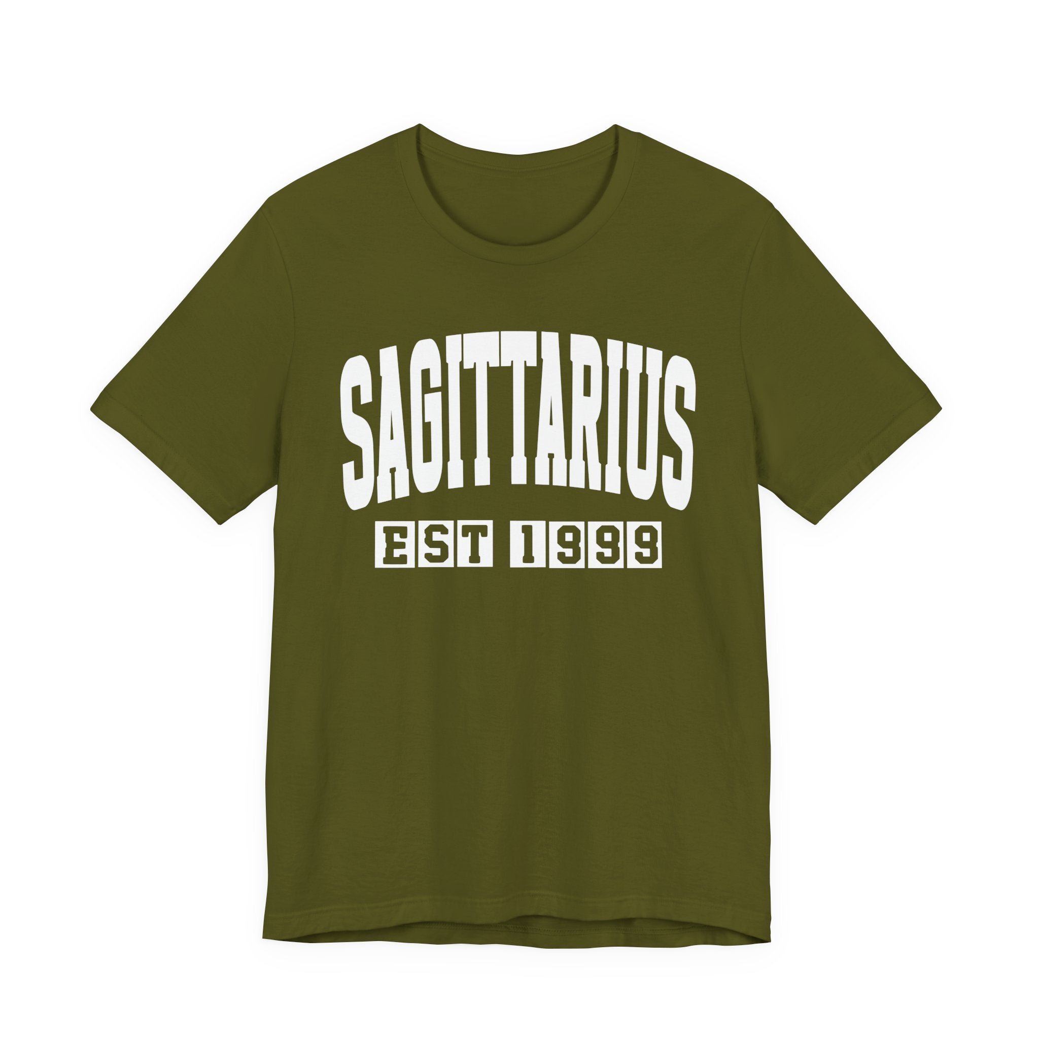Sagittarius EST (YEAR) Personalization — Zodiac Birthday Tee Shirt
