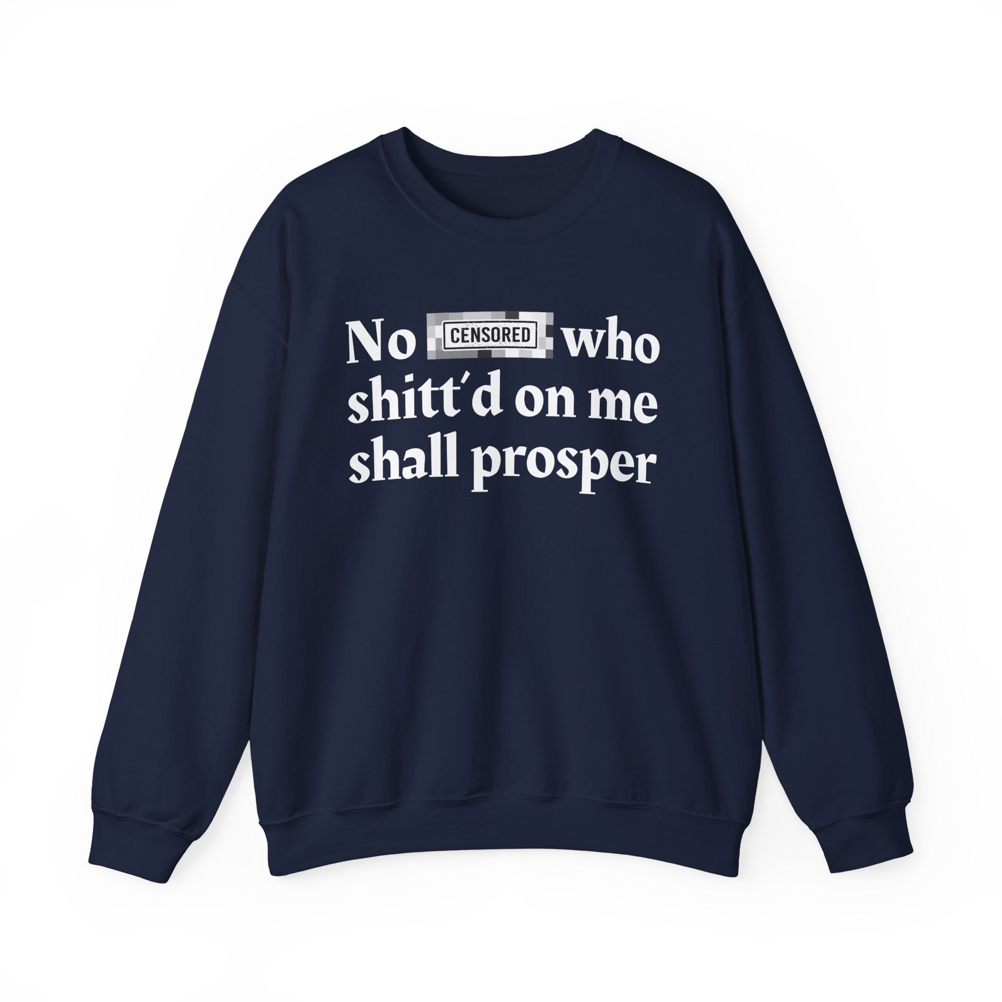No Bitch Who Shitt'd On Me Shall Prosper — Bold Christian Statement Sweatshirt