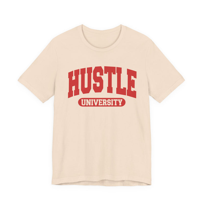 Hustle University — Retro Collegiate T-Shirt