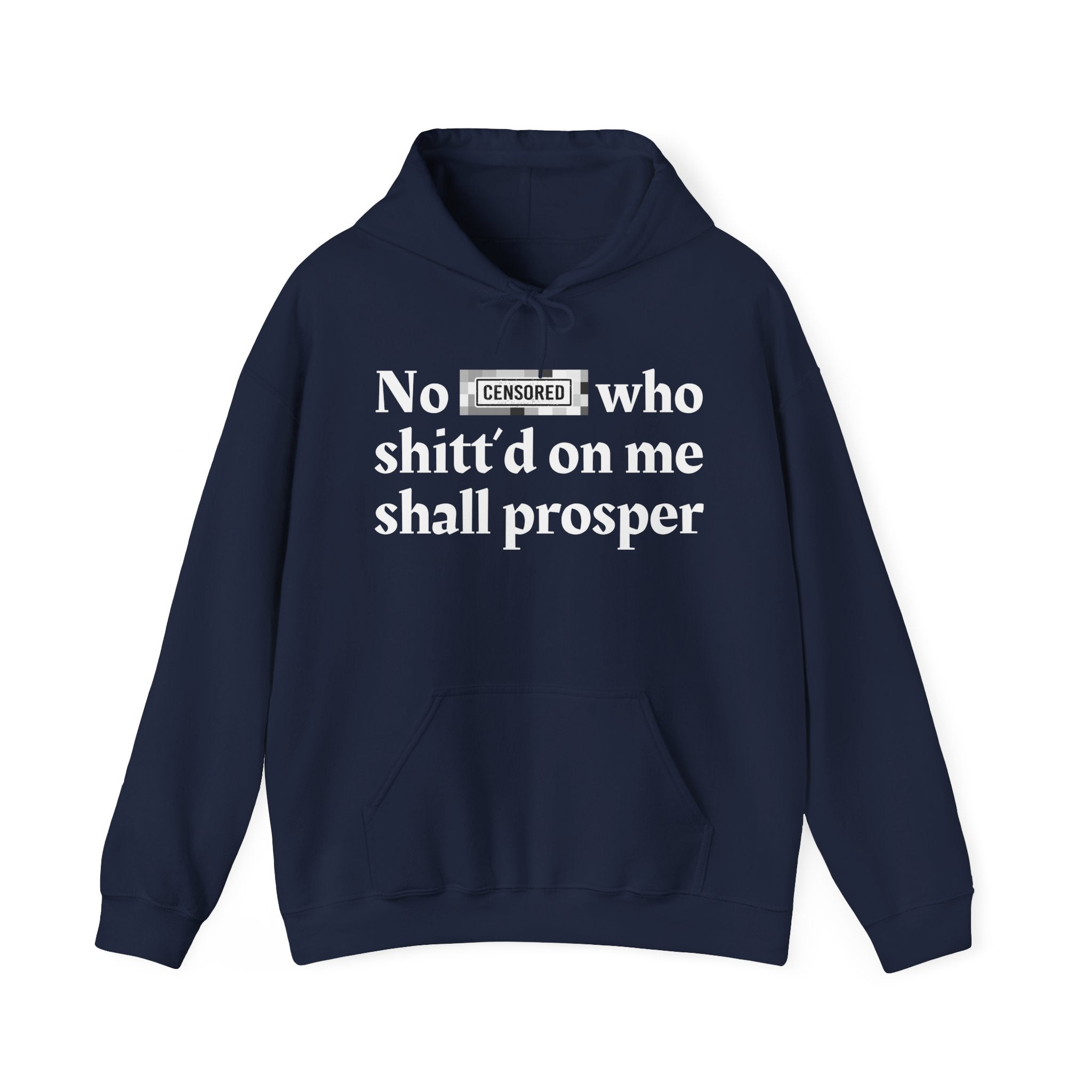 No Bitch Who Shitt'd On Me Shall Prosper — Bold Christian Statement Hoodie