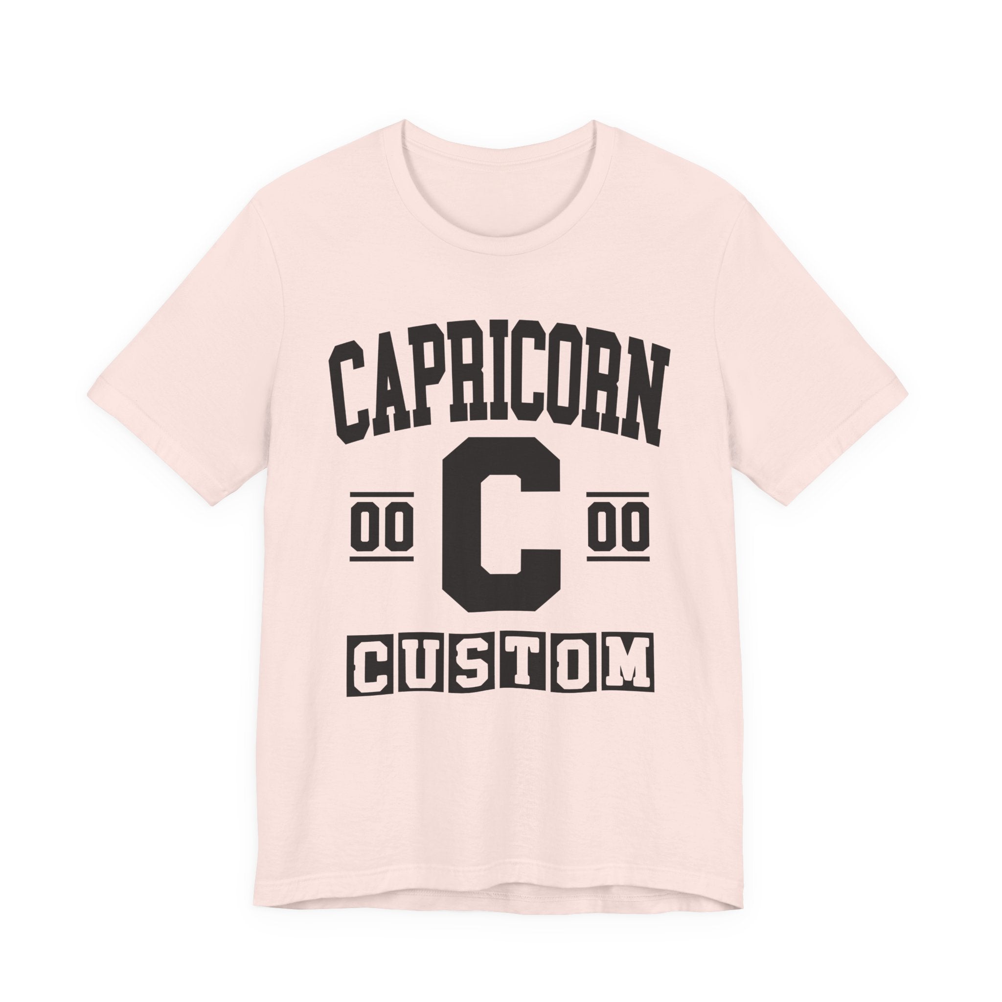 Custom Capricorn Varsity Tee Shirt — Customize Birthday Day/Month/Year - Customize Season/nation/Society