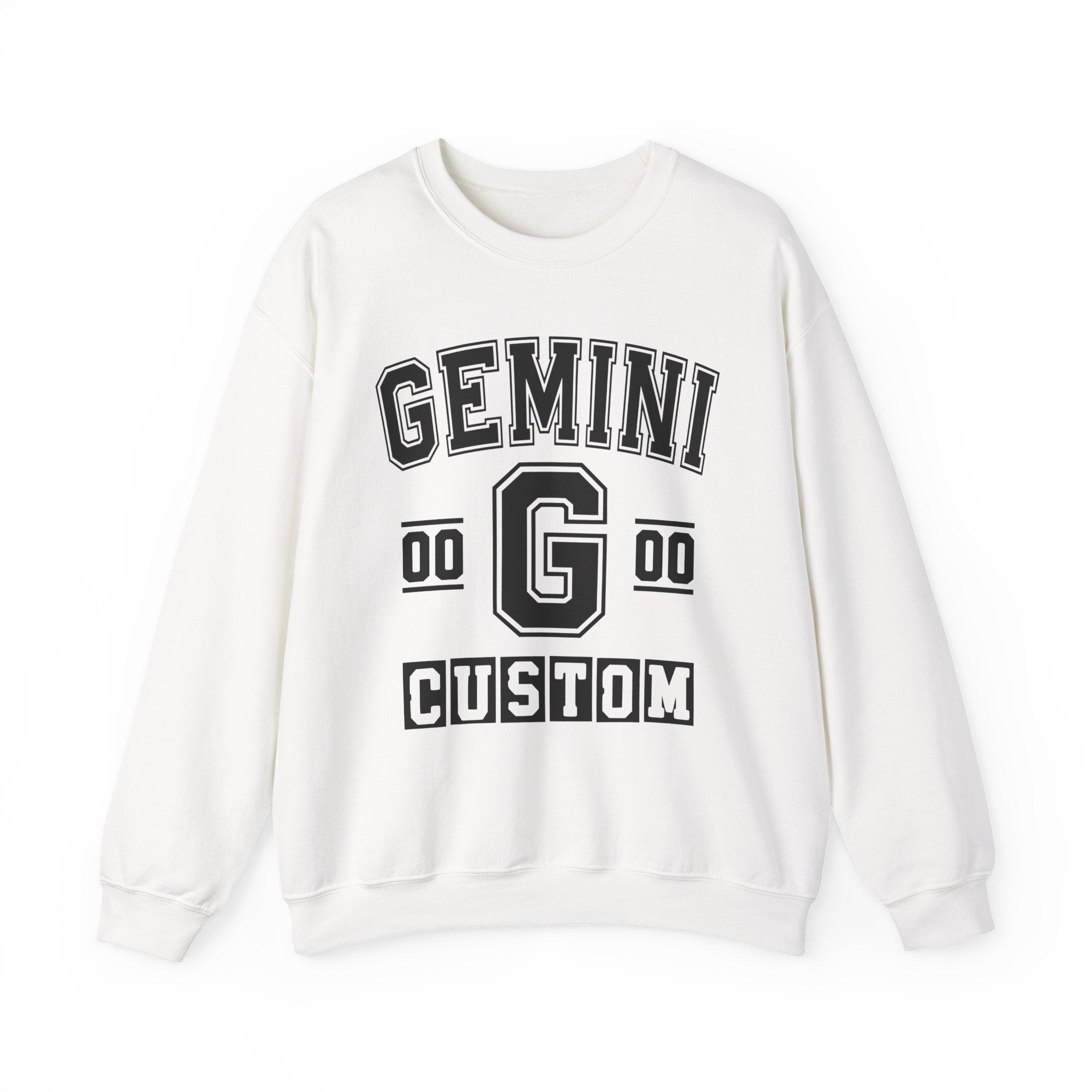 Custom Gemini Varsity Sweatshirt - Customize Birthday Day/Month/Year - Customize Gemini Season/Nation