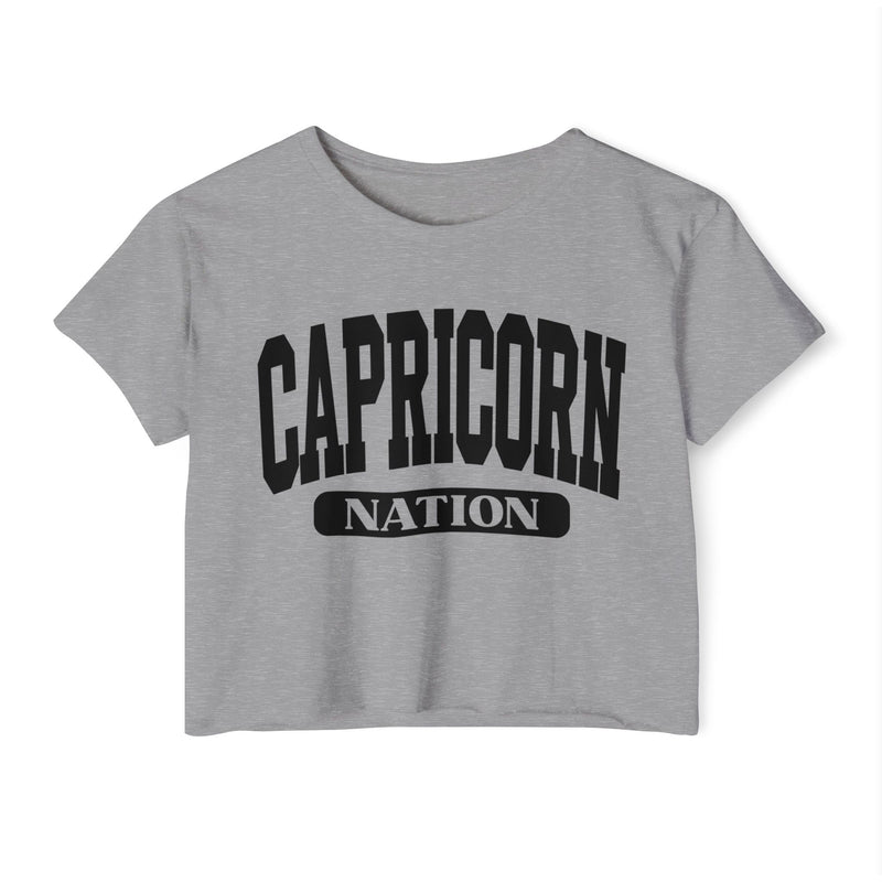 Capricorn Nation — Women’s Zodiac Festival Crop Top