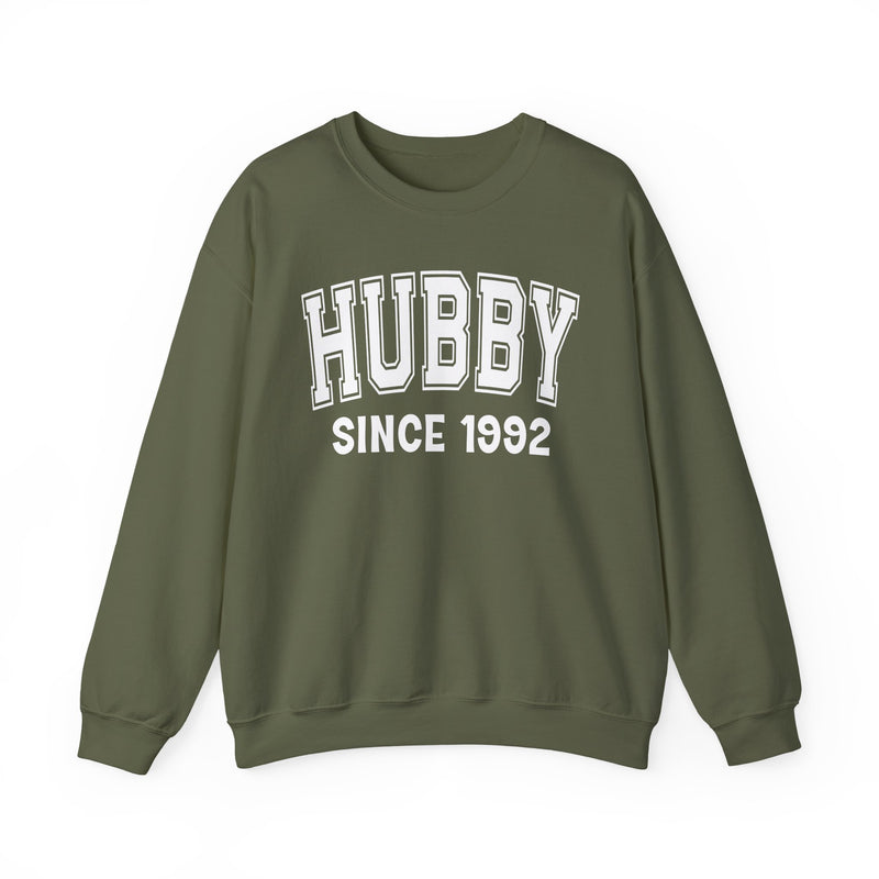 Hubby Personalization Sweatshirt — Add Your Special "Since Date"