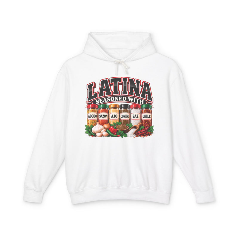 Latina Seasoned With Adobo Sazón Ajo Comino Saz Chile — Hoodie