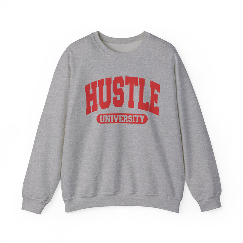 Hustle University — Retro Collegiate Sweatshirt