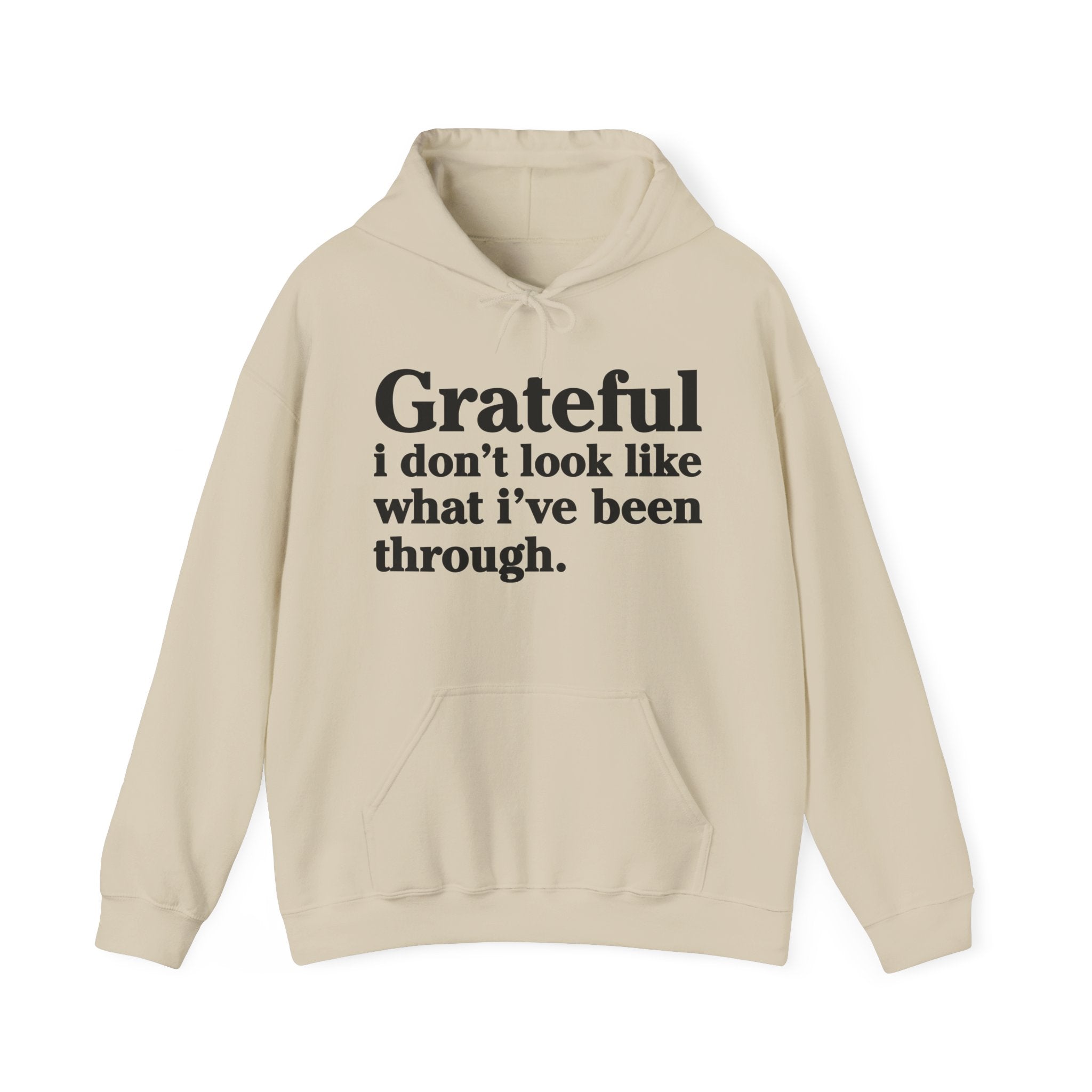 Grateful I Don't Look Like What I Been Through – Inspirational Christian Prayer Hoodie