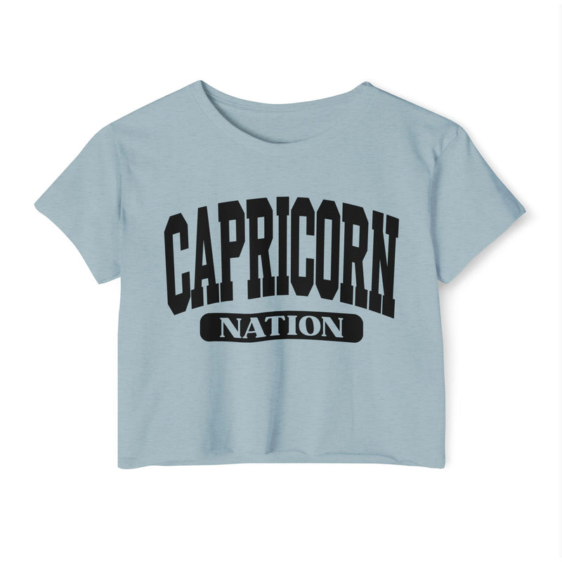 Capricorn Nation — Women’s Zodiac Festival Crop Top