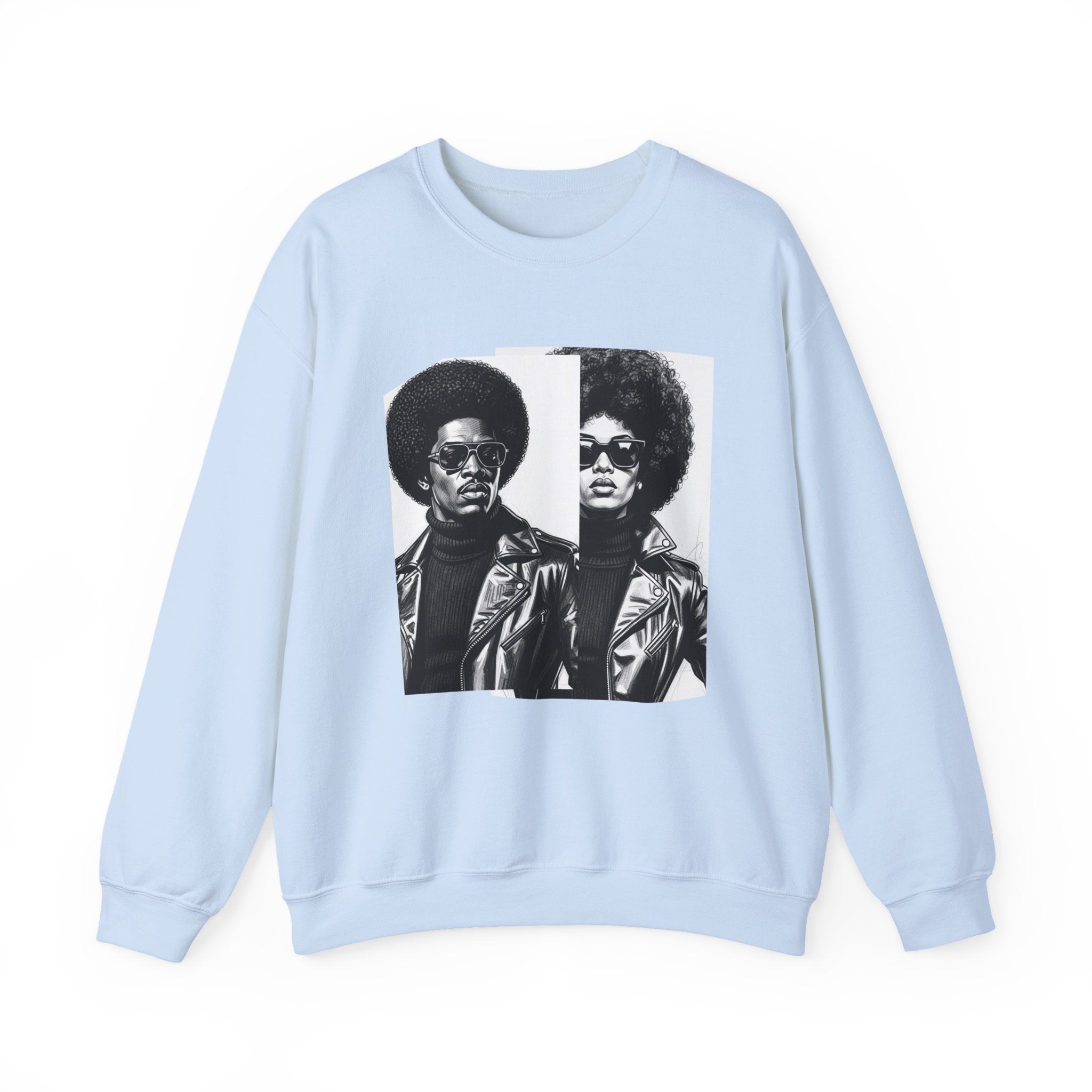 70s Portrait Of Black Couple - African American Pride Sweatshirt